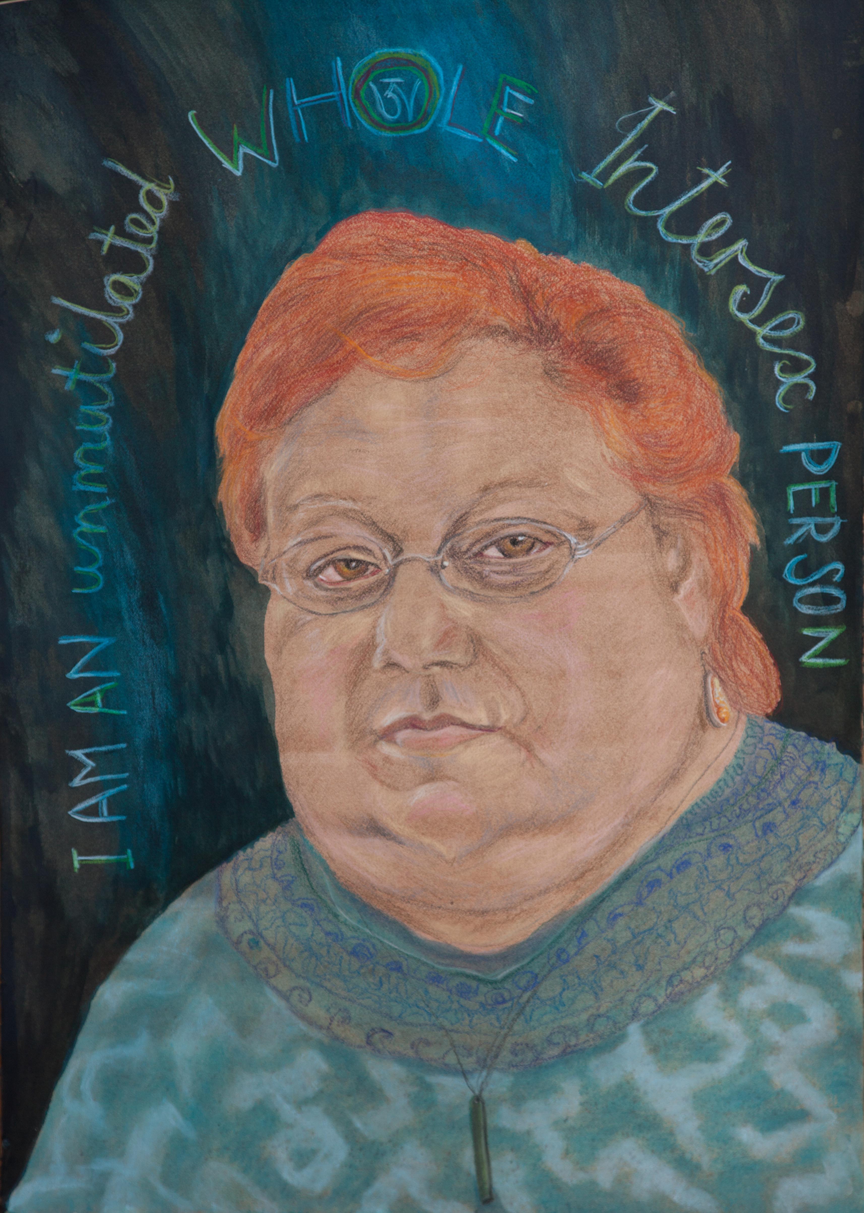 This portrait of Sally Gross is part of the Queer &amp; Trans Art-iculations exhibition. “ - sallygross