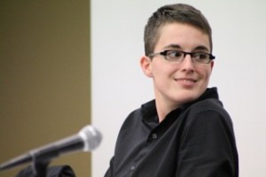 Alyson Patsavas at the Code of the Freaks panel. Photo courtesy of the author>
