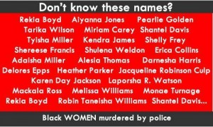 Black Women Murdered by police