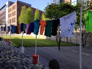Clothesline Project at the University of Washington, Tacoma.